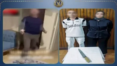ضبط زوج اعتدى على زوجته بسلاح أبيض في الإسكندرية بعد نشرها فيديو لإجباره على الطلاق