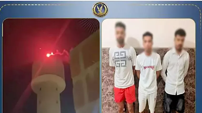 ضبط فني وصديقه خلال احتفال في أعلى محطة مياه بالقليوبية