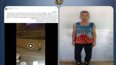 ضبط مسجل خطر في حالة سكر بعد تداول فيديو يظهره يقود سيارة عارياً في أكتوبر