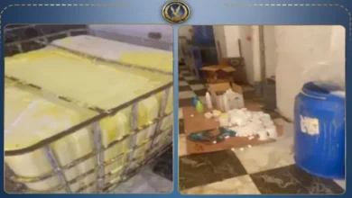 ضبط مصنع غير مرخص لإنتاج المنظفات الصناعية في الهرم يفتقر للمصدر الصالح للاستخدام 2 ضبط مصنع غير مرخص لإنتاج المنظفات الصناعية في الهرم يفتقر للمصدر الصالح للاستخدام
