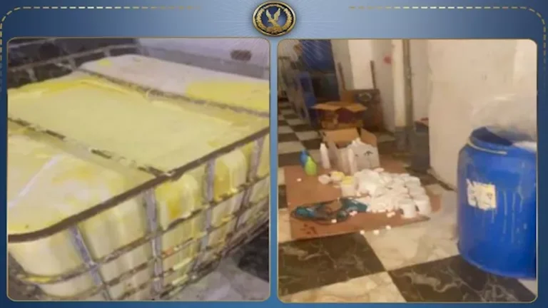 ضبط مصنع غير مرخص لإنتاج المنظفات الصناعية في الهرم يفتقر للمصدر الصالح للاستخدام 1 ضبط مصنع غير مرخص لإنتاج المنظفات الصناعية في الهرم يفتقر للمصدر الصالح للاستخدام