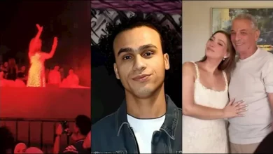 لميس الحديدي تتألق في حفل شيرين عبد الوهاب وعمرو دياب بالساحل