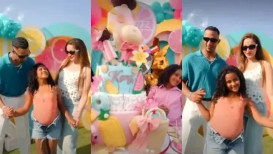 محمد رمضان يحتفل بعيد ميلاد ابنته كنز مع زوجته في أجواء عائلية