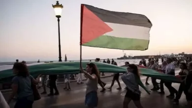 مظاهرات في اليونان لدعم فلسطين ووقف التعاون مع إسرائيل