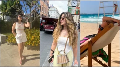 نجوم الفن في عطلتهم: ميرهان حسين بالساحل وميرنا جميل في روما