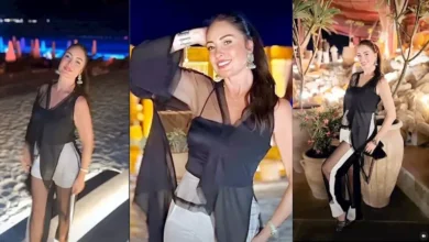 نرمين الفقي تتألق بإطلالة جريئة على الشاطئ وتجذب الأنظار