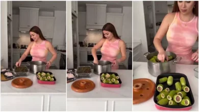 نسرين طافش تشارك متابعيها طريقة تحضير محشي ورق العنب في "العيلة الفرفوشة" 3 نسرين طافش تشارك متابعيها طريقة تحضير محشي ورق العنب في "العيلة الفرفوشة"