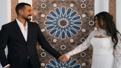 20 صورة توثق عقد قران الفنانة ديانا هشام