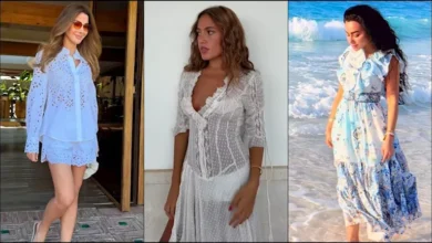 "25 صورة للنجمات في الصيف: هوت شورت وكاش مايوه وفستان جريء"