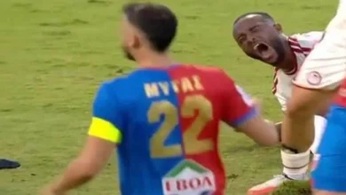 إصابة خطيرة لأيوب الكعبي في الدوري اليوناني (فيديو)