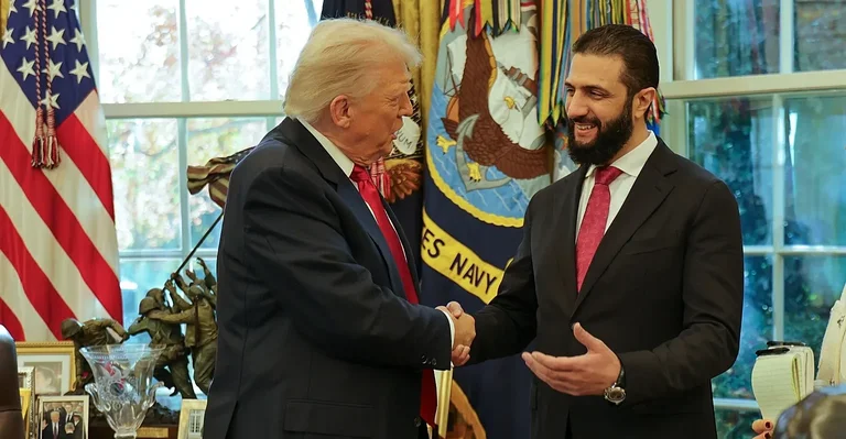 الشرع يسأل ترامب: لماذا لا تمنح نيوجيرسي للإسرائيليين بدلاً من الجولان؟