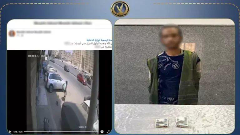 "القبض على متهم بسرقة ملابس من دراجة نارية في المطرية"