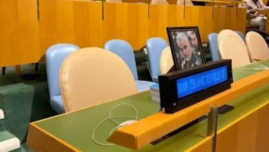 الوفد الإيراني يغادر الأمم المتحدة قبل كلمة نتنياهو ويعرض صورة سليماني