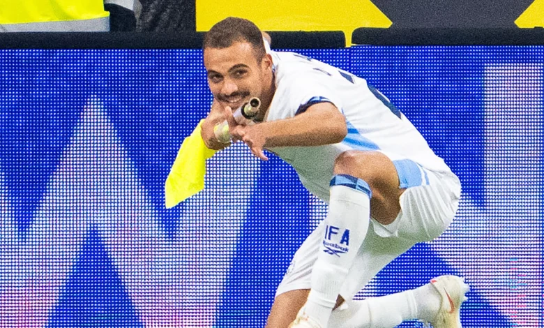بالفيديو.. إقصاء لاعب الكيان الصهيوني بعد احتفاله بـ "إطلاق النار"