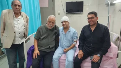 تامر دهب يشكر أشرف زكي ومسعد فودة بعد استئصال ورم في المخ