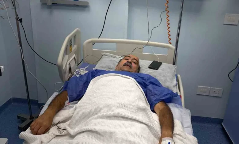 تطورات جديدة في صحة الفنان جميل عزيز بعد تركيب دعامة بالقلب
