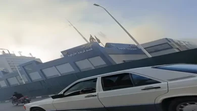 حريق بجوار قسم الأزبكية يسبب سحابة دخان كثيفة تغطي وسط العاصمة بغداد