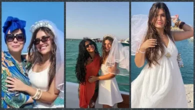 ديانا هشام تثير تساؤلات الجمهور بطرحة الزفاف في أحدث ظهور لها