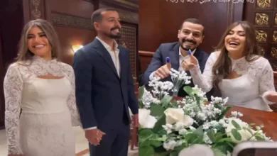 ديانا هشام تحتفل بعقد قرانها في أجواء رومانسية - صور