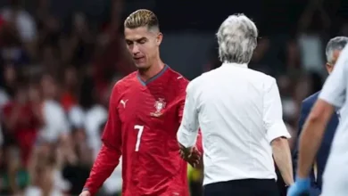 رونالدو يغادر معسكر البرتغال قبل مباراة الدنمارك المقبلة