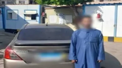 ضبط سائق في كفر الشيخ لطمسه اللوحات المعدنية لسيارته لتفادي المخالفات المرورية