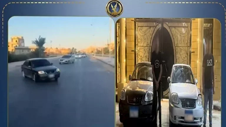 "ضبط سيارتين في شمال سيناء بعد ظهورهما في فيديو لحركات استعراضية خلال احتفالات فرح"
