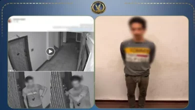 "ضبط عاطل أثناء محاولته سرقة شقة في الإسكندرية بفضل كاميرا المراقبة"