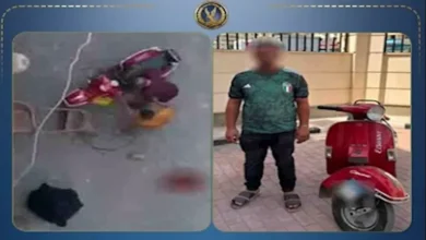 ضبط عاطل اعتدى على سيدة في السيدة زينب بعد صدمها بدراجة نارية