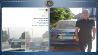 ضبط قائد سيارة في الغربية بعد طمس لوحاتها من قبل أطفال