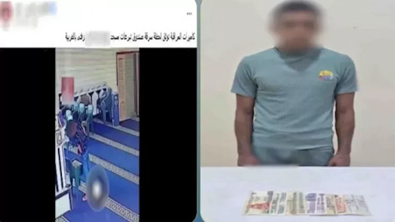ضبط متهم بسرقة صندوق تبرعات من مسجد في منطقة الغربية