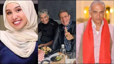 فنانة تؤدي مناسك العمرة ووفاة زوجة فنان وحوار عمرو يوسف مع لميس الحديدي
