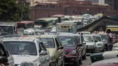 كثافات مرورية متحركة على الدائري والبحر الأعظم في القاهرة والجيزة