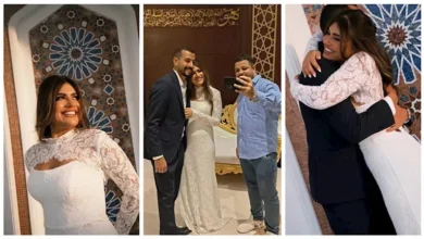 لقطات من عقد قران ديانا هشام: زغرودة ورقص وبكاء شقيقتيها - صور