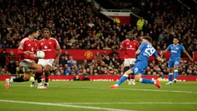 مانشستر يونايتد يخرج من كأس الرابطة الإنجليزية بعد هزيمته أمام برايتون