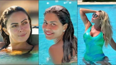 منة فضالي ورزان مغربي تستمتعان بأوقات ممتعة في حمام السباحة 2 منة فضالي ورزان مغربي تستمتعان بأوقات ممتعة في حمام السباحة