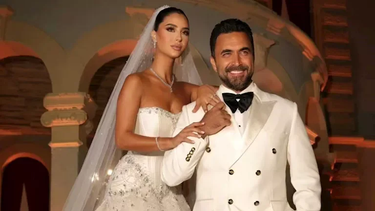 نادر الأتات يحتفل بزفافه على جنى إسماعيل بحضور نجوم الفن والمشاهير