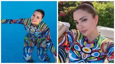 نسرين طافش تخطف الأنظار بأحدث ظهور لها في حمام السباحة