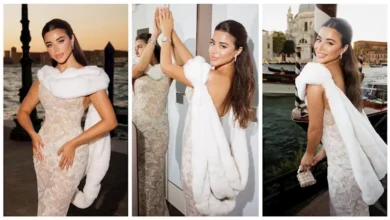 يارا السكري تتألق بفستان أبيض في فينيسيا وتخطف الأنظار