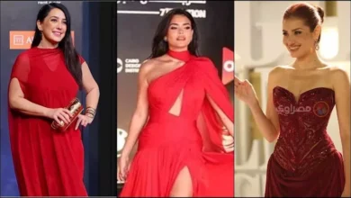 15 صورة تبرز إطلالات النجمات باللون الأحمر في مهرجان الجونة السينمائي