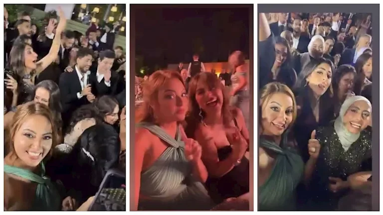 20 صورة لنجوم الفن في زفاف ابنة المخرجة شيرين عادل