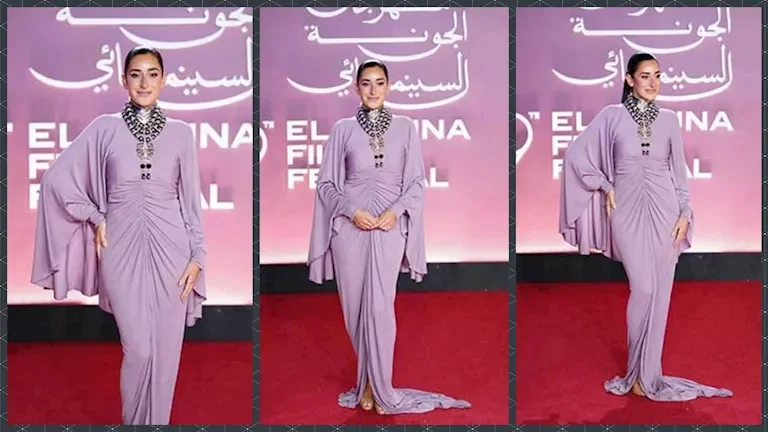 أمينة خليل تتألق بفستان فالنتينو بسعر 549 ألف جنيه في سابع أيام الجونة