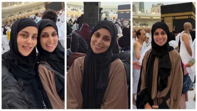 إسراء عبدالفتاح تؤدي مناسك العمرة والجمهور يشيد بجمالها بالحجاب
