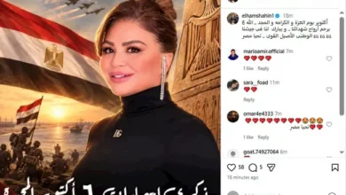 إلهام شاهين تكرم شهداء الجيش المصري برسالة مؤثرة