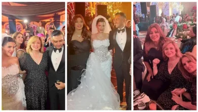 إلهام شاهين توجه رسالة مؤثرة لـ صابرين بعد زفاف ابنها
