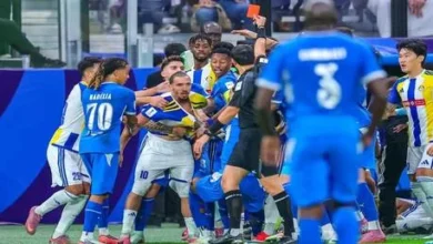 الاتحاد الآسيوي يفرض عقوبات على ثنائي الهلال والغرافة إثر حادثة الطرد