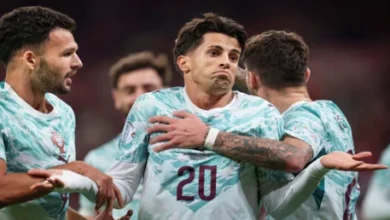 البرتغال تتخطى أزمة رونالدو وتحقق انتصاراً كبيراً على الدنمارك برباعية في عقر دارها