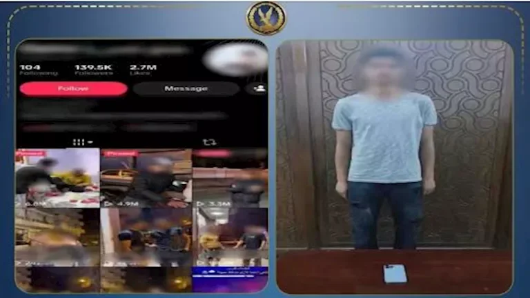 "بلوجر الرمل يقع في قبضة مباحث الآداب بعد توثيق نشاطه المشبوه عبر فيديوهات جريئة"
