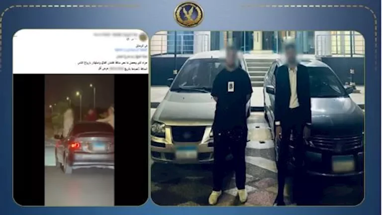 تحفظ على سيارتين بعد استعراض متهور في زفة عريس بالشيخ زايد