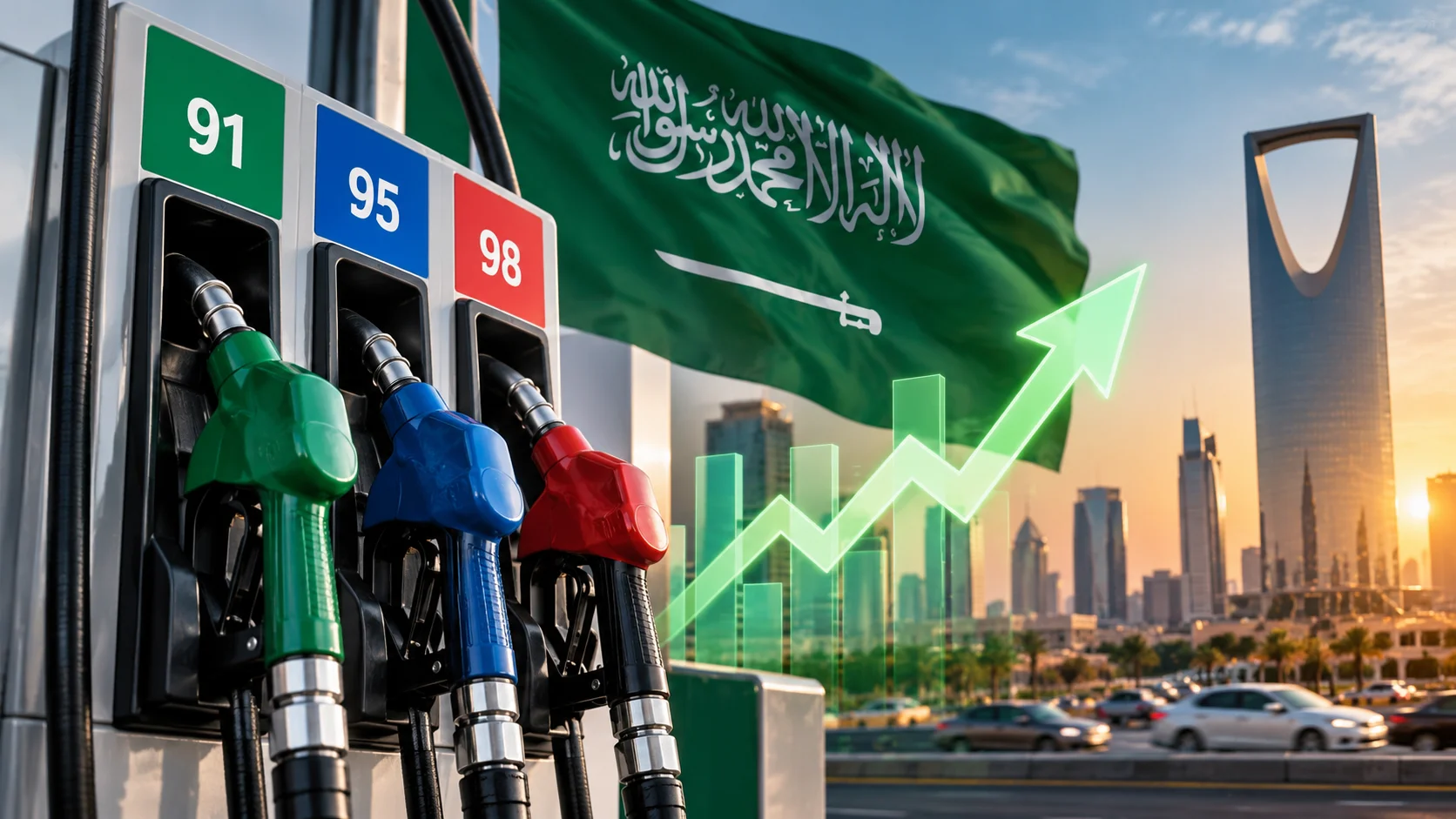 زيادة جديدة لسعر بنزين 98 في السعودية واستقرار بقية الأنواع