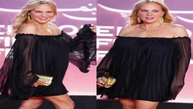 شيرين رضا تتألق بفستان أسود شيفون من شي إن بسعر 3 آلاف جنيه